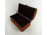 Nagyméretű levél díszes furnér doboz fadoboz 26 x 15 x 12 cm 