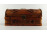 Nagyméretű levél díszes furnér doboz fadoboz 26 x 15 x 12 cm 
