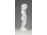 Régi fehér mázas festetlen porcelán puttó figura 11.5 cm