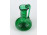 Méregzöld színű, repesztett kraklé fújtüveg kiöntő 13.5 cm