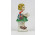 Régi kisméretű német porcelán figura kislány tortával 8.2 cm