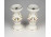 Régi Aquincum porcelán gyertyatartó pár 11.7 cm