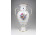 Nagyméretű virágmintás Hollóházi porcelán két füles amfóra váza 28.5 cm
