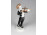 Régi Hollóházi porcelán figura hegedülő fiú 14.3 cm