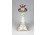 Aranyozott Hollóházi porcelán gyertyatartó 19.5 cm