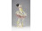 Antik tüll szoknyás Volkstedter porcelán balerina 15 cm