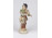 Régi Bertram jellegű német hegedülő koldus porcelán figura 11.8 cm