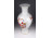 Nagyméretű virágmintás Hollóházi porcelán váza 30 cm