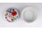 Jelzett aranyozott kalocsai porcelán bonbonier 9.3 cm