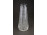 Csiszolt üveg kristály váza 21 cm