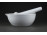 Régi Zsolnay porcelán patika mozsár törővel 18 cm