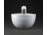 Régi Zsolnay porcelán patika mozsár gyógyszerész mozsár törővel 14 cm