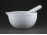 Régi Zsolnay porcelán patika mozsár gyógyszerész mozsár törővel 14 cm