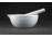 Régi Zsolnay porcelán patika mozsár gyógyszerész mozsár törővel 14 cm