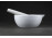 Régi Zsolnay porcelán patika mozsár gyógyszerész mozsár törővel 14 cm