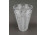 Hatalmas csiszolt ólomkristály váza virágváza 30 cm