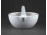 Régi Zsolnay porcelán patika mozsár gyógyszerész mozsár törővel 13.7 cm