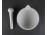 Régi Zsolnay porcelán patika mozsár gyógyszerész mozsár törővel 13.7 cm