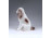 Régi Hollóházi porcelán kutya spániel 14 cm