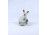 Káposztalevelet rágó nyúl nyuszi Zsolnay porcelán figura