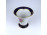 Régi kobaltkék szegélyű virágmintás cseh Royal Dux porcelán váza 14.2 cm