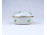 Régi zöld virágmintás Drasche porcelán bonbonier 7.1 cm