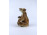 Régi ülő medve cseh porcelán figura 11.7 cm