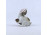 Rügyet rágcsáló nyúl nyuszi Zsolnay porcelán figura
