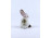 Rügyet rágcsáló nyúl nyuszi Zsolnay porcelán figura