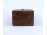 Régi kisméretű dupla rekeszes fadoboz 13.5 x 12.5 x 8.8 cm