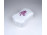 Nagyméretű lila virágmintás Hollóházi porcelán bonbonier