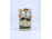 Régi német porcelán virágokat locsoló kislány figura 13 cm