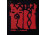 Régi jelzett japán festett virágdíszes három részes lakk doboz 13.3 x 13.3 x 13 cm