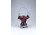 Piros színű fújtüveg BOHEMIA művészi üveg kosár 19.5 cm