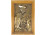 Pipázó csikós - nagyméretű bronz dombormű falidísz 32 x 23 cm