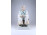 Nagyméretű festett Zsolnay szalonnázó paraszt porcelán szobor 33 cm