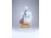 Nagyméretű festett Zsolnay szalonnázó paraszt porcelán szobor 33 cm