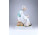 Nagyméretű festett Zsolnay szalonnázó paraszt porcelán szobor 33 cm