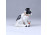 Vitéz Vidovich Ferenc art deco kerámia kutya kölyök figura 6.3 cm