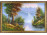 Magyar festő XX. század : Tájkép vízeséssel 68 x 98.5 cm 