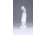 Hófehér ágaskodó porcelán ló szobor 16 cm 