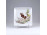Hollóházi porcelán dísztál muflon díszítéssel 13 x 13  cm 