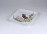 Hollóházi porcelán dísztál muflon díszítéssel 13 x 13  cm 
