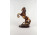 Nagyméretű bronz hatású ágaskodó ló műgyanta szobor 32.5 cm