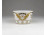 Római stílusú aranyozott portugál porcelán sótartó 